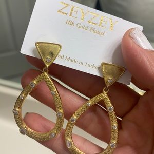 Zeyzey 18K Gold Plated Earrings From Turkey